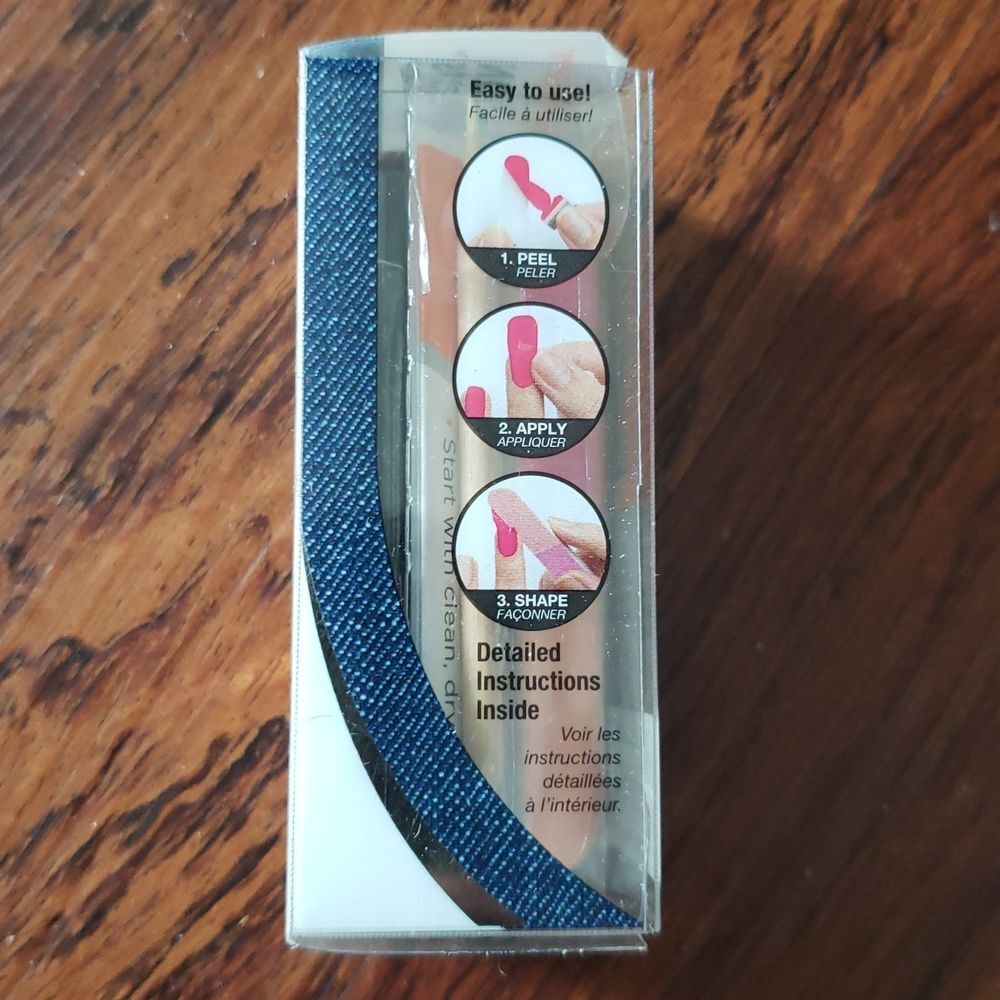 Sally Hansen Salon Effects Blue Denim Chic Feminine DIY Nail Polish Strips New - Picture 2 of 5